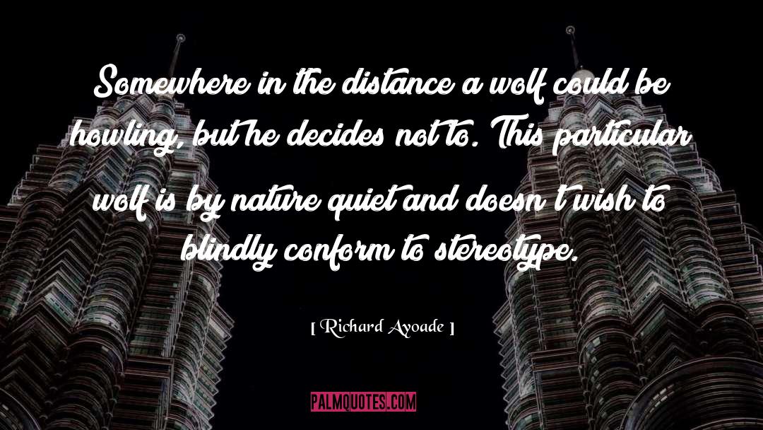Richard Ayoade Quotes: Somewhere in the distance a