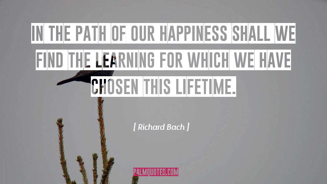 Richard Bach Quotes: In the path of our