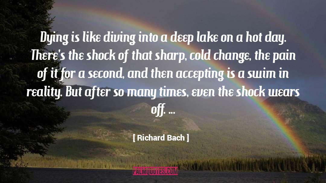 Richard Bach Quotes: Dying is like diving into