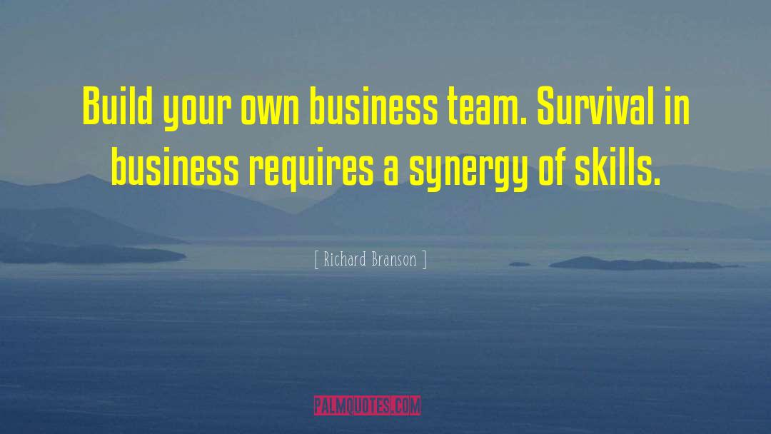 Richard Branson Quotes: Build your own business team.