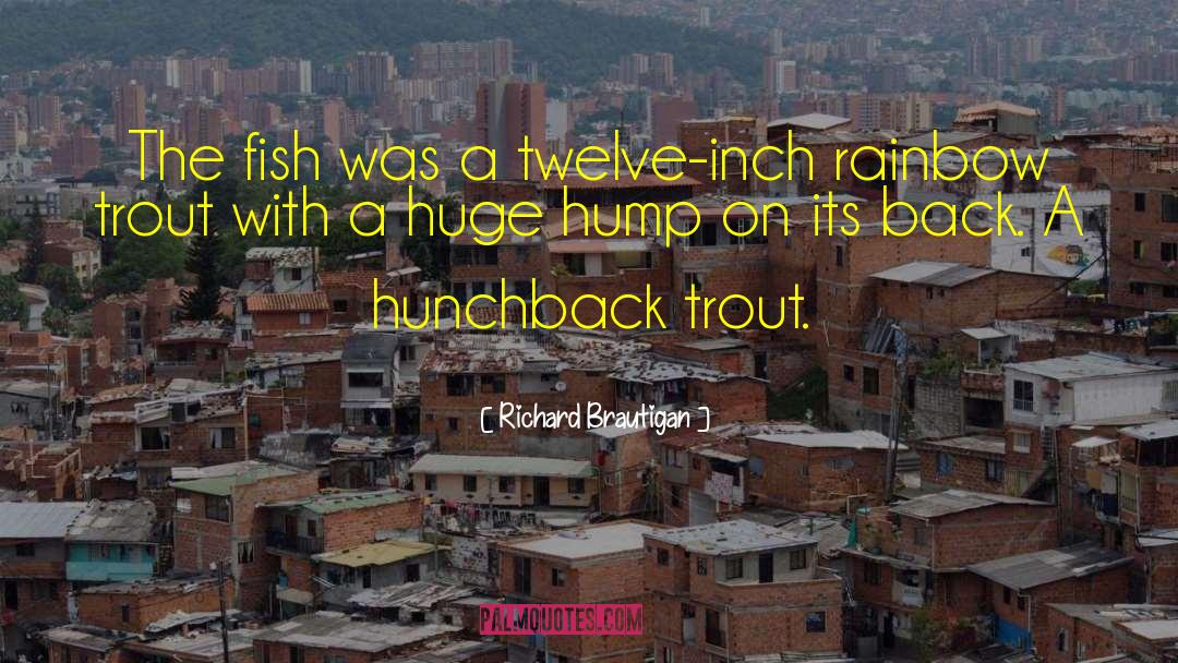Richard Brautigan Quotes: The fish was a twelve-inch
