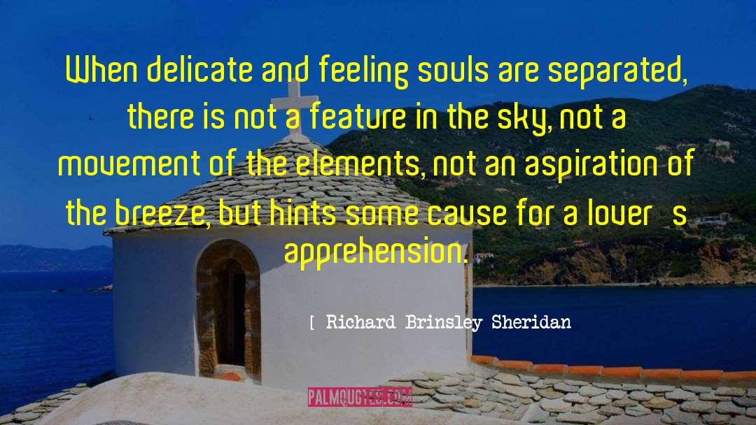 Richard Brinsley Sheridan Quotes: When delicate and feeling souls