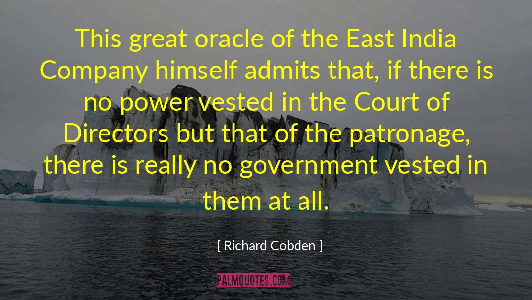 Richard Cobden Quotes: This great oracle of the