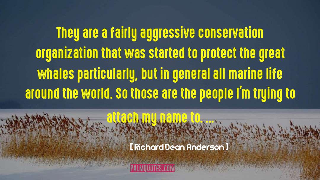 Richard Dean Anderson Quotes: They are a fairly aggressive