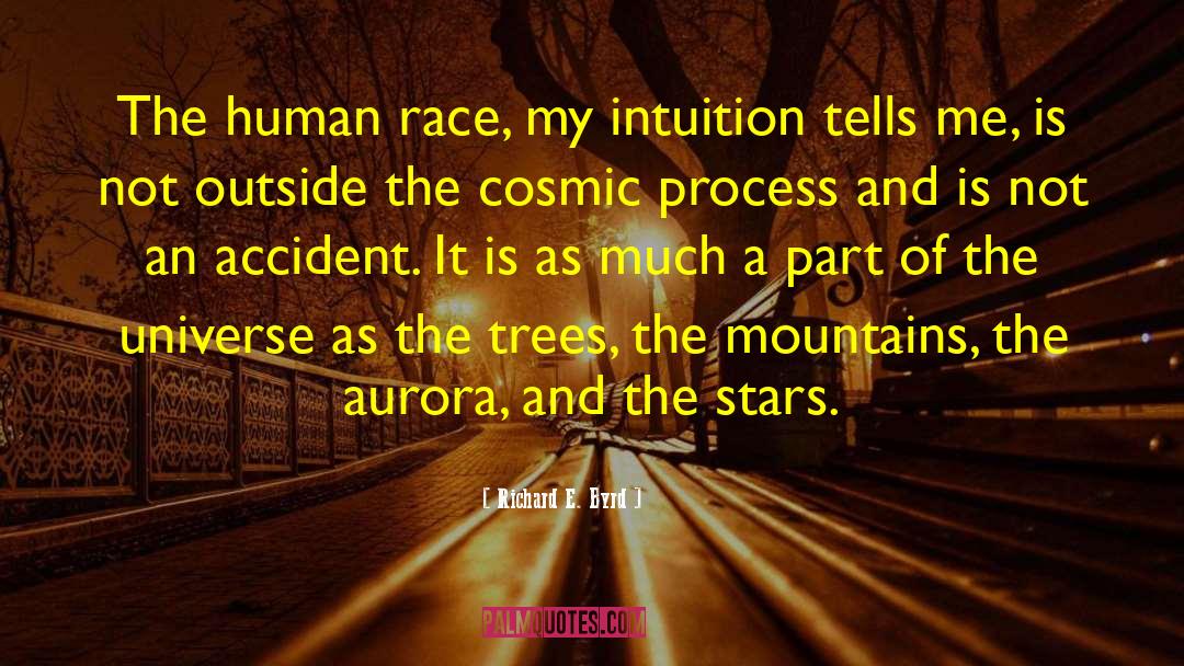 Richard E. Byrd Quotes: The human race, my intuition