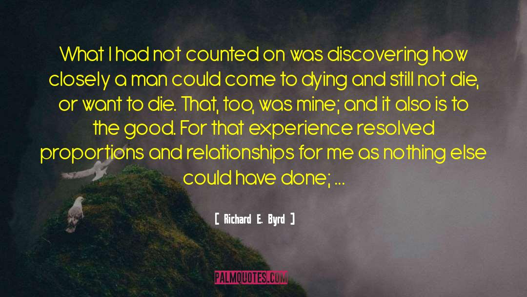 Richard E. Byrd Quotes: What I had not counted
