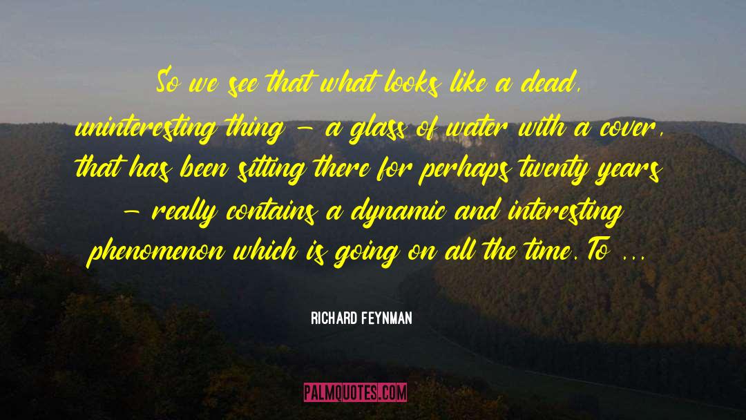 Richard Feynman Quotes: So we see that what