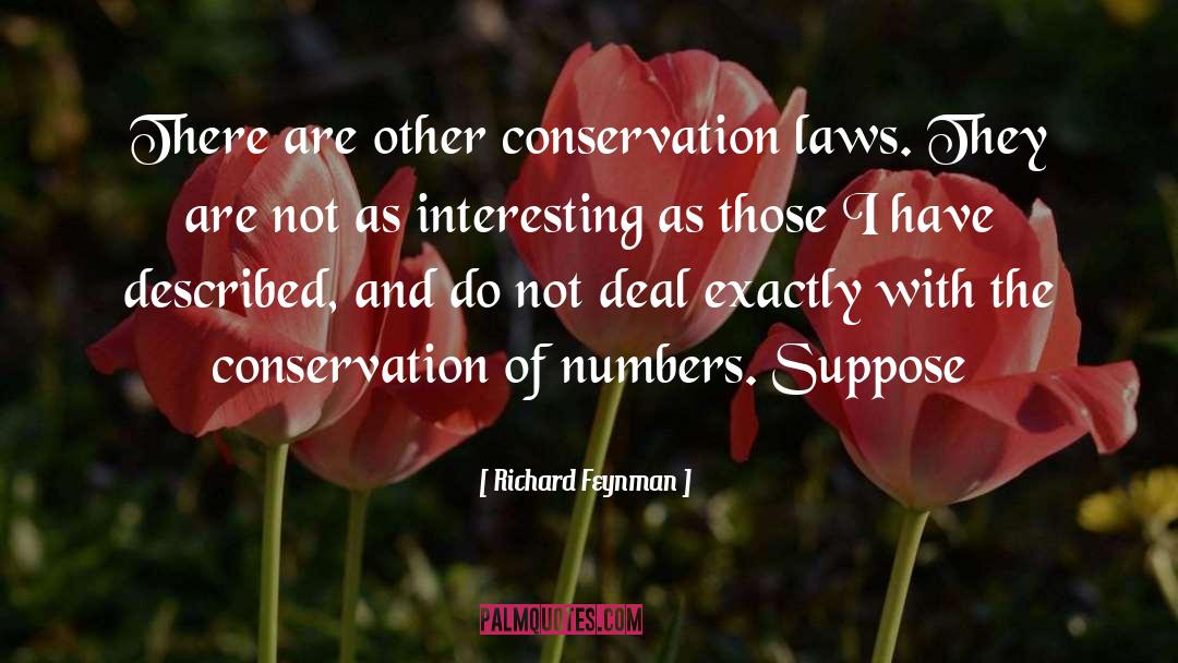 Richard Feynman Quotes: There are other conservation laws.