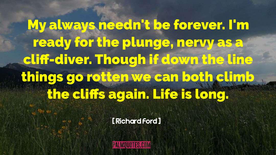 Richard Ford Quotes: My always needn't be forever.