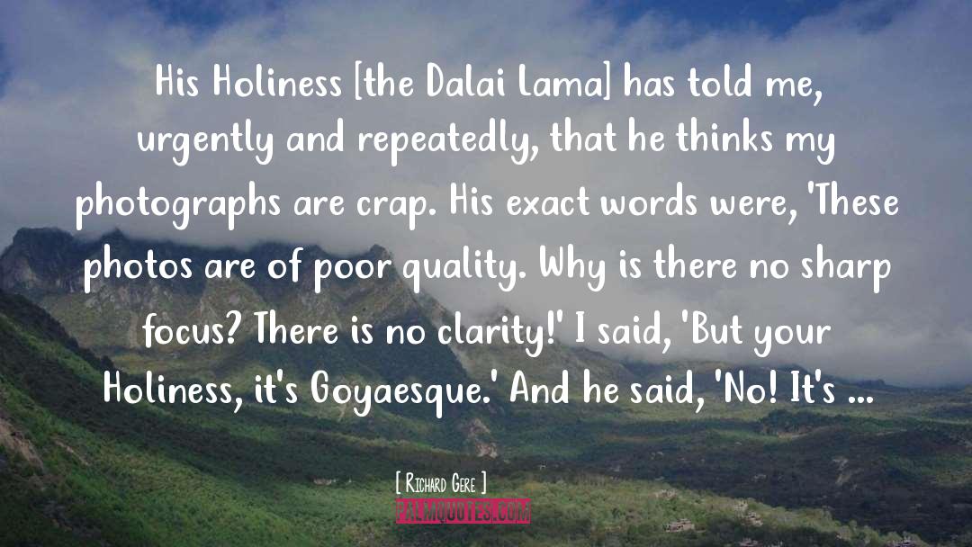 Richard Gere Quotes: His Holiness [the Dalai Lama]