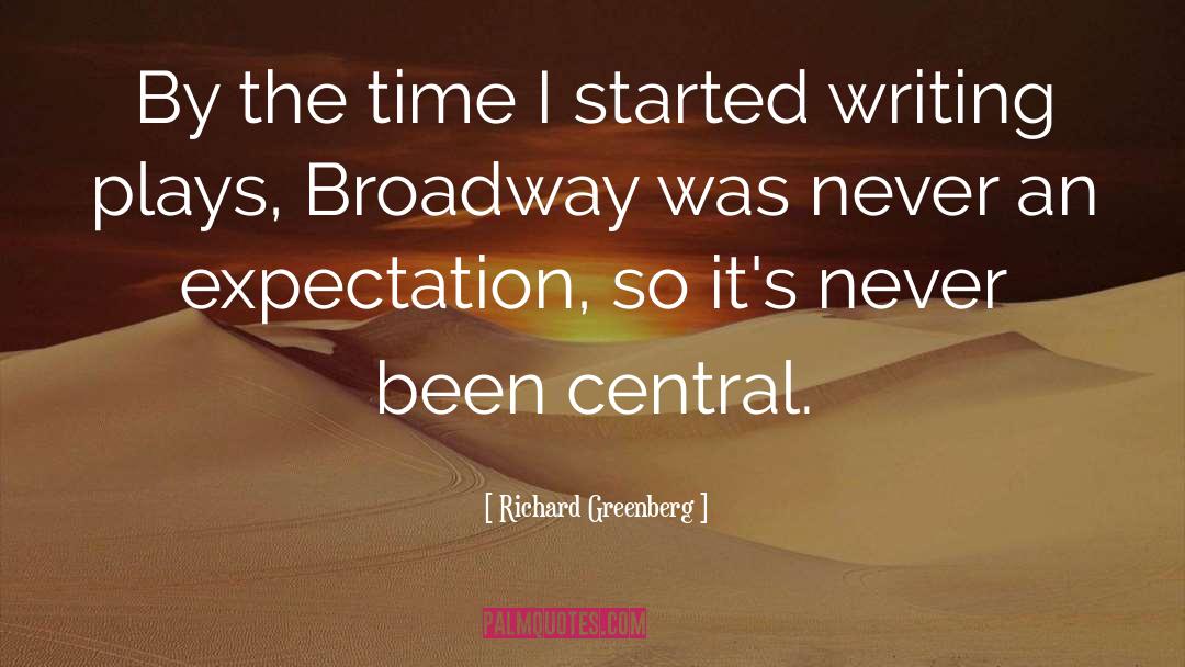 Richard Greenberg Quotes: By the time I started
