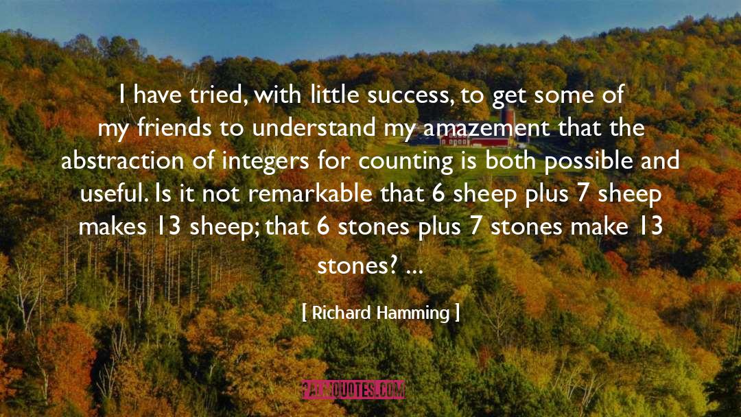 Richard Hamming Quotes: I have tried, with little