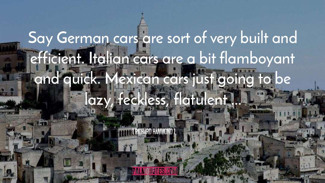 Richard Hammond Quotes: Say German cars are sort