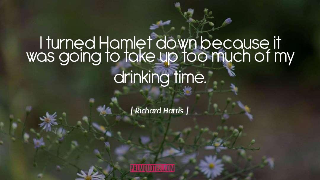 Richard Harris Quotes: I turned Hamlet down because