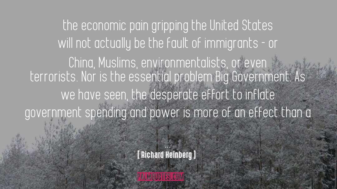 Richard Heinberg Quotes: the economic pain gripping the