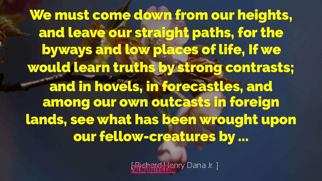 Richard Henry Dana Jr. Quotes: We must come down from