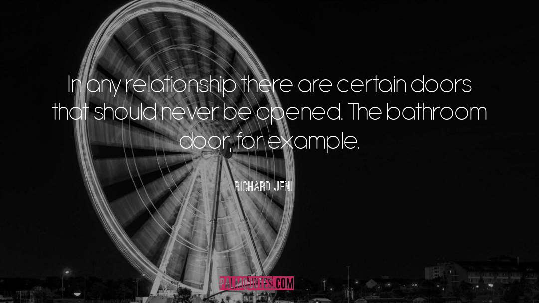 Richard Jeni Quotes: In any relationship there are