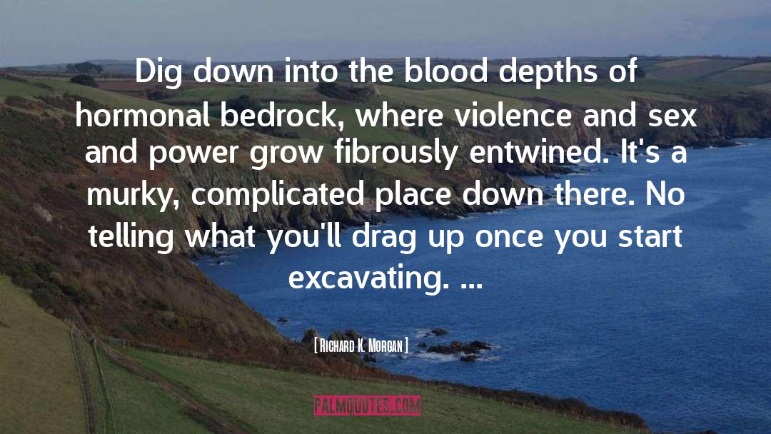 Richard K. Morgan Quotes: Dig down into the blood