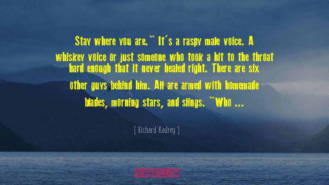 Richard Kadrey Quotes: Stay where you are.