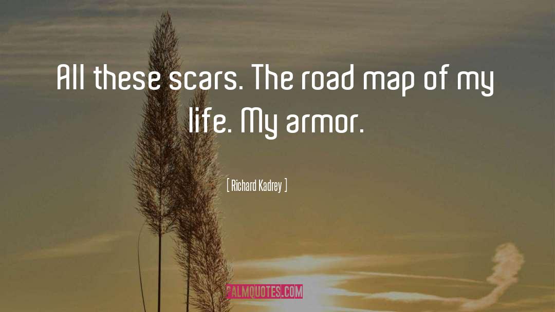 Richard Kadrey Quotes: All these scars. The road