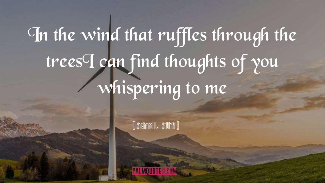 Richard L. Ratliff Quotes: In the wind that ruffles