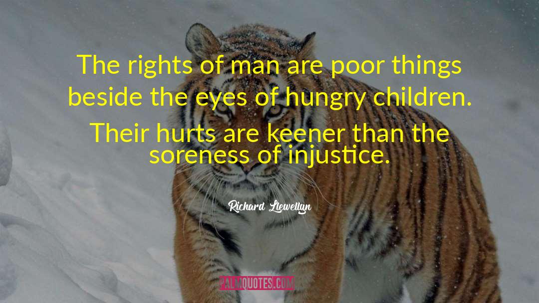 Richard Llewellyn Quotes: The rights of man are