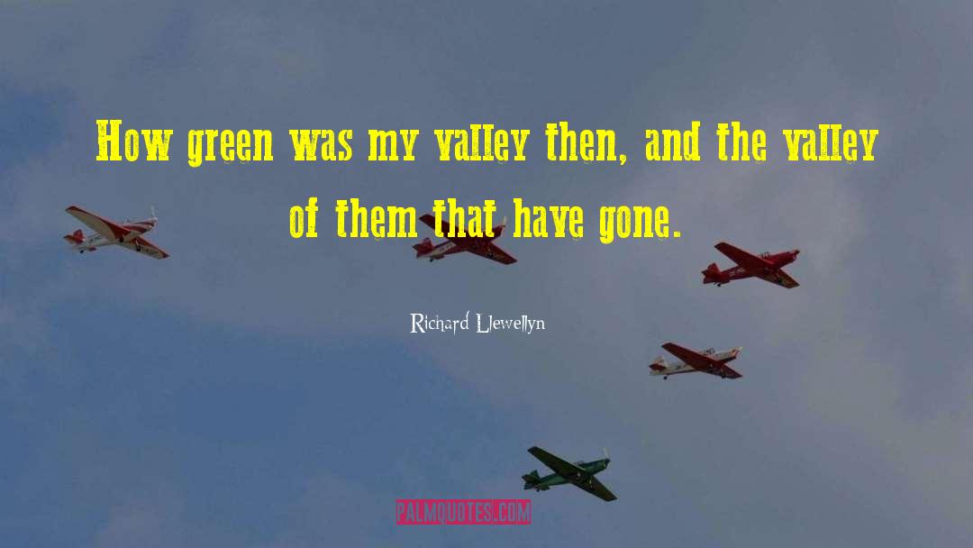 Richard Llewellyn Quotes: How green was my valley