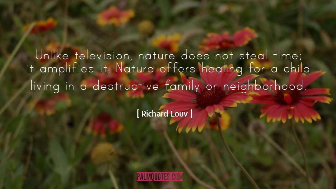 Richard Louv Quotes: Unlike television, nature does not