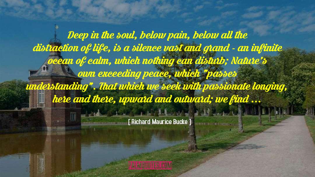 Richard Maurice Bucke Quotes: Deep in the soul, below