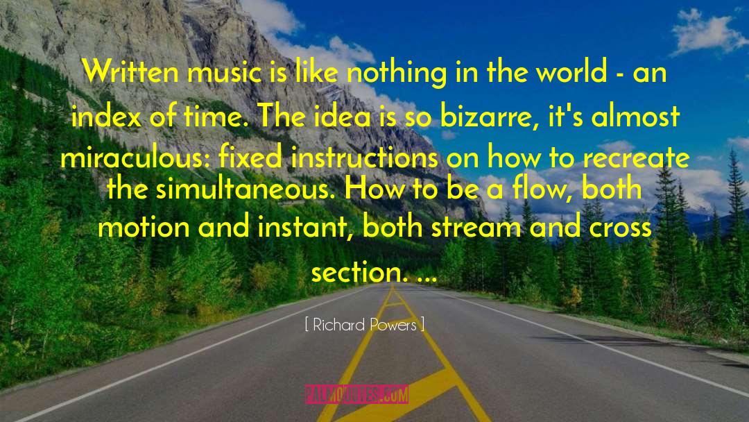 Richard Powers Quotes: Written music is like nothing