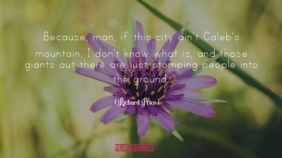 Richard Price Quotes: Because, man, if this city