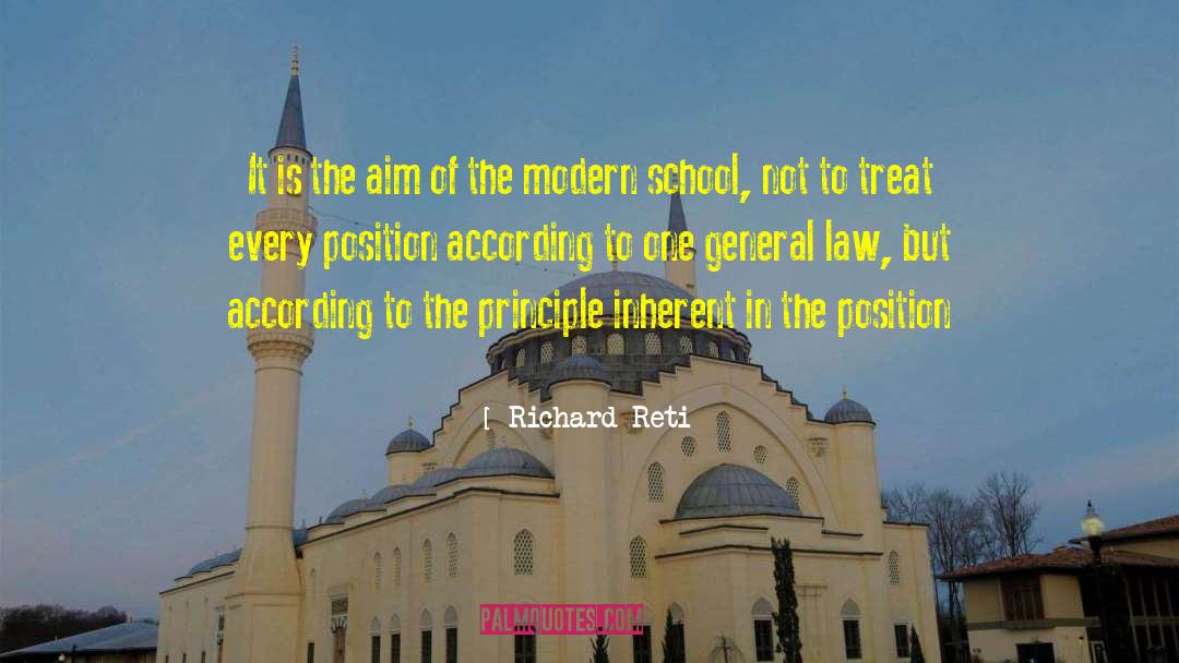 Richard Reti Quotes: It is the aim of