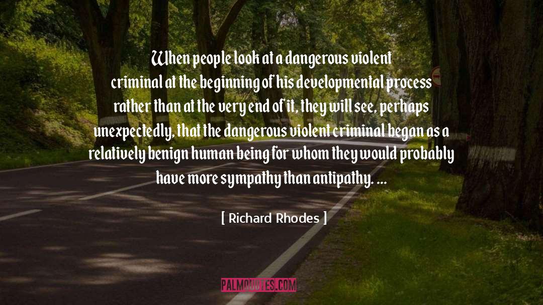 Richard Rhodes Quotes: When people look at a