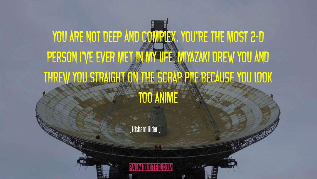 Richard Rider Quotes: You are not deep and