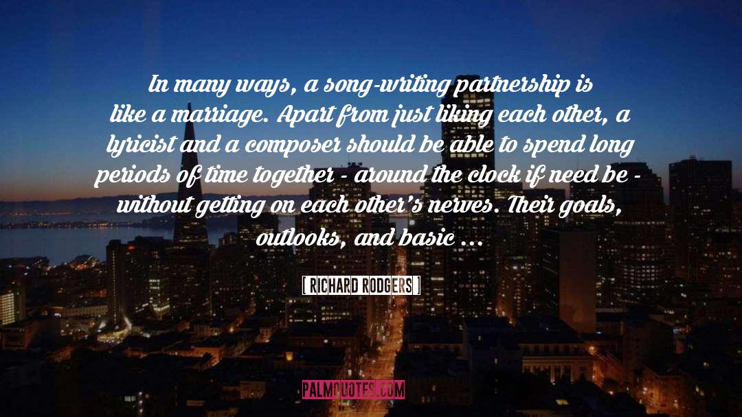 Richard Rodgers Quotes: In many ways, a song-writing