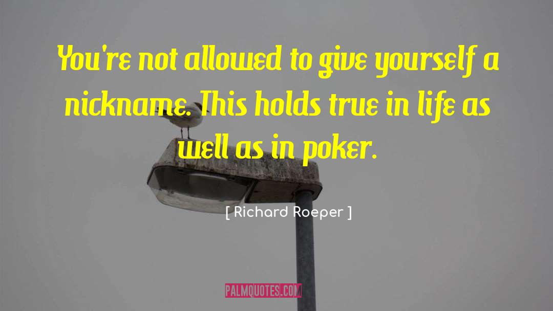 Richard Roeper Quotes: You're not allowed to give