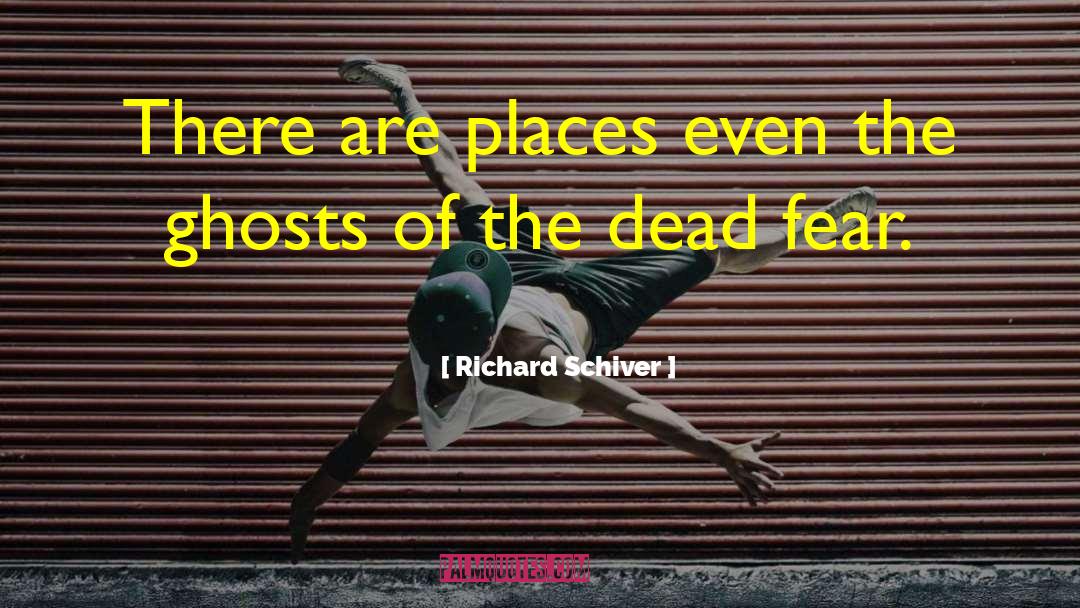 Richard Schiver Quotes: There are places even the