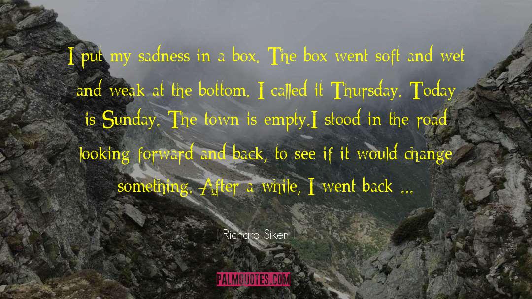 Richard Siken Quotes: I put my sadness in