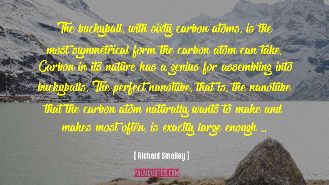 Richard Smalley Quotes: The buckyball, with sixty carbon