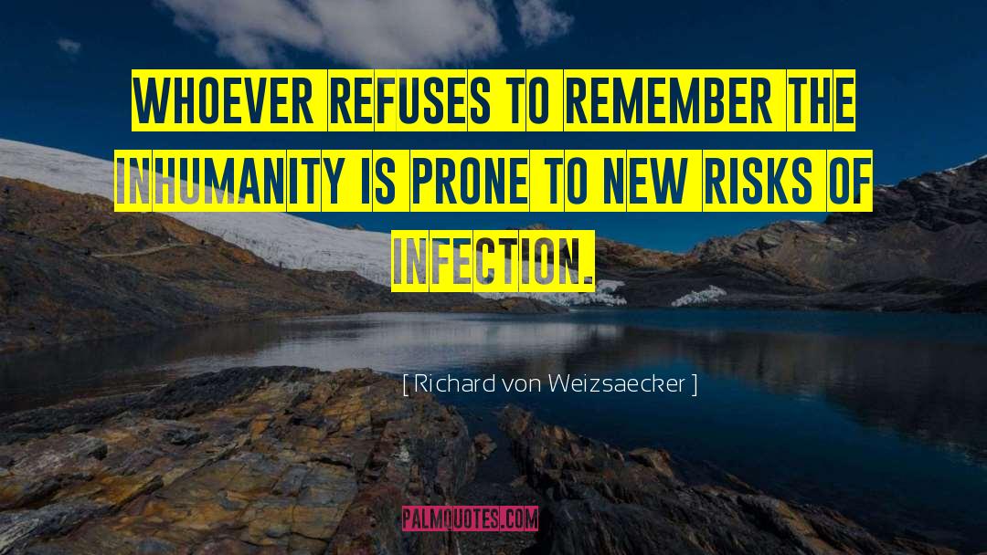Richard Von Weizsaecker Quotes: Whoever refuses to remember the