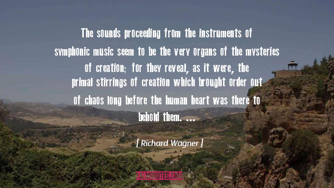 Richard Wagner Quotes: The sounds proceeding from the