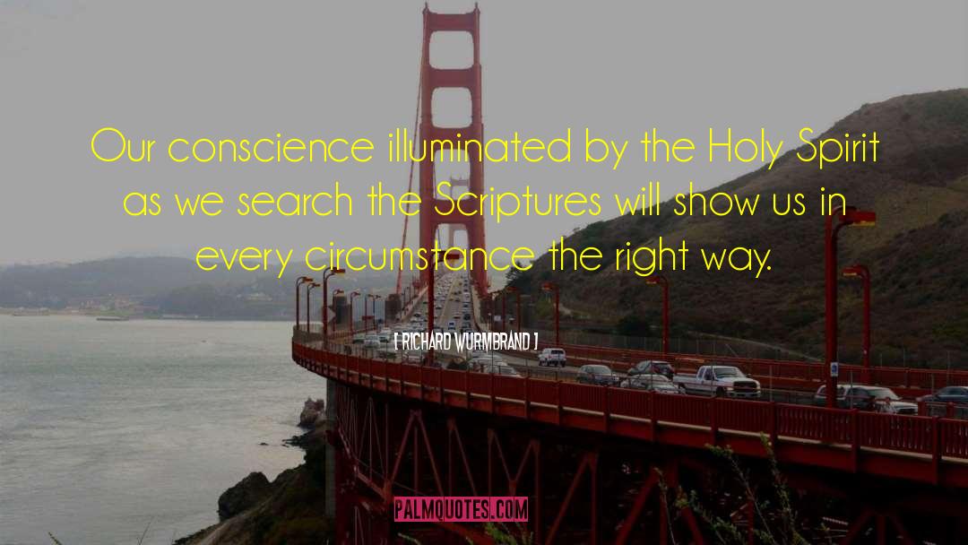 Richard Wurmbrand Quotes: Our conscience illuminated by the