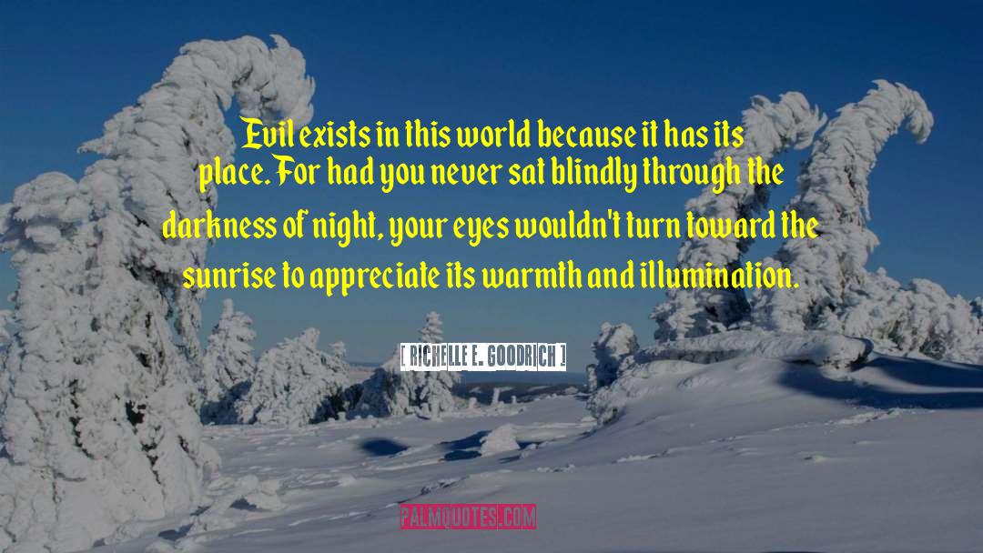 Richelle E. Goodrich Quotes: Evil exists in this world