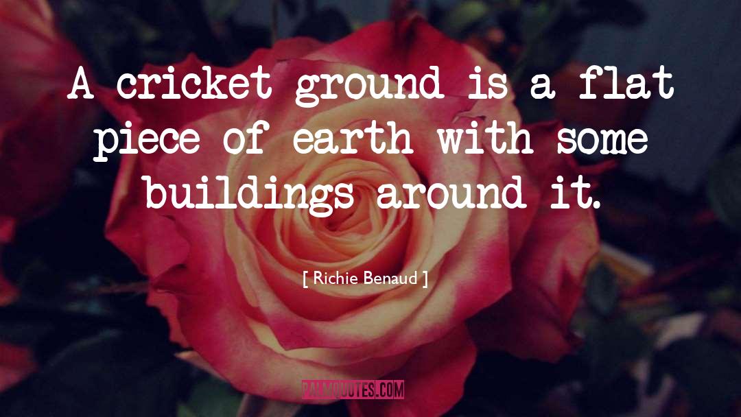 Richie Benaud Quotes: A cricket ground is a