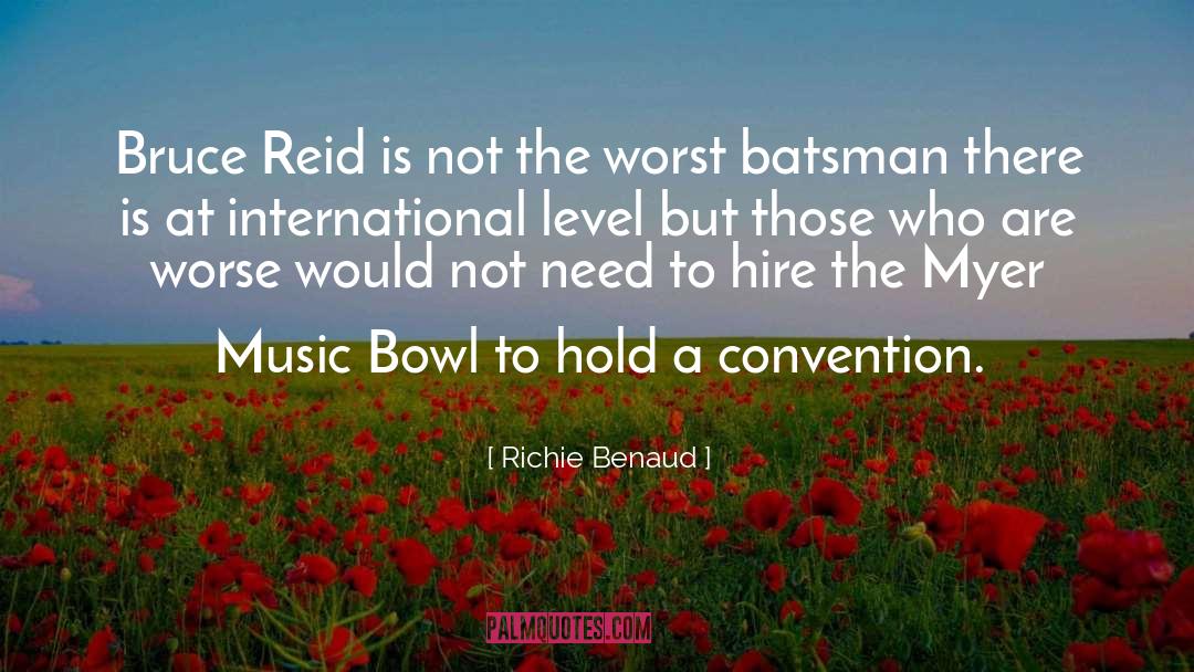Richie Benaud Quotes: Bruce Reid is not the