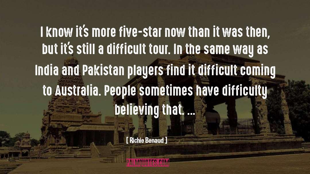 Richie Benaud Quotes: I know it's more five-star