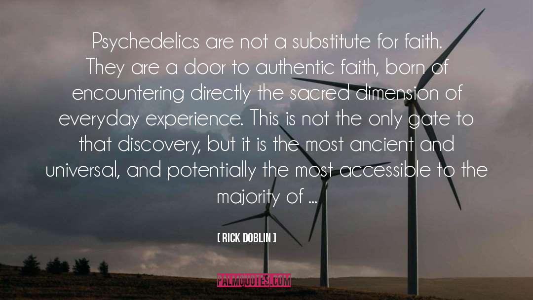 Rick Doblin Quotes: Psychedelics are not a substitute
