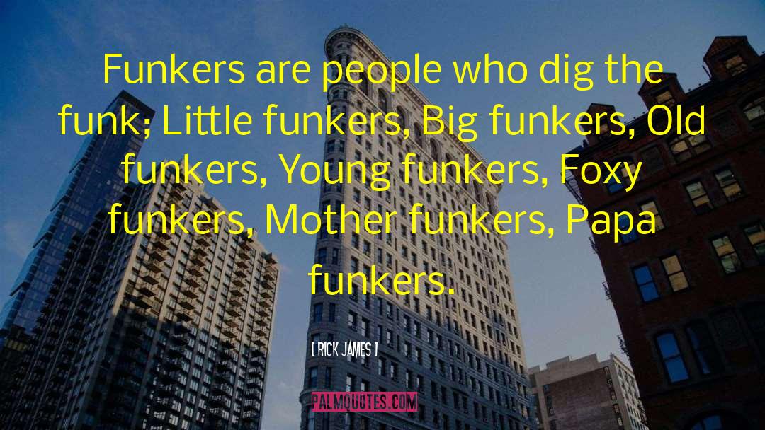 Rick James Quotes: Funkers are people who dig