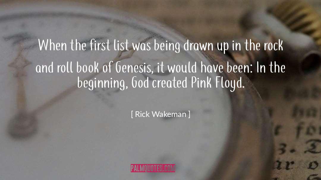 Rick Wakeman Quotes: When the first list was