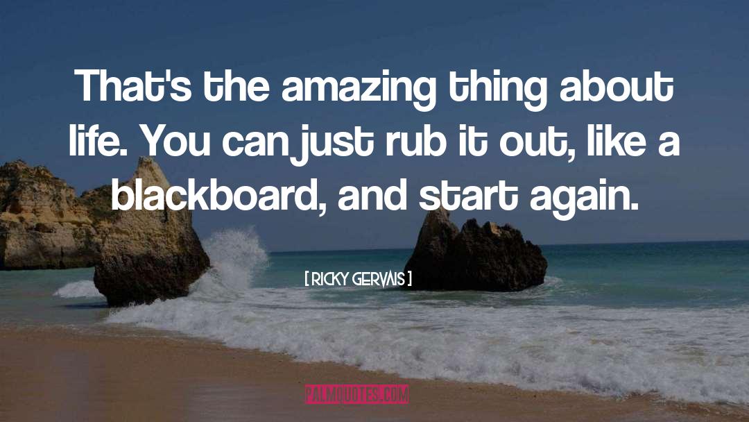 Ricky Gervais Quotes: That's the amazing thing about
